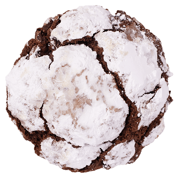 Chocolate Peppermint Crinkle Cookie